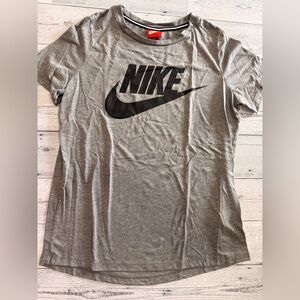 Nike Gray Fitted Polo T-Shirt